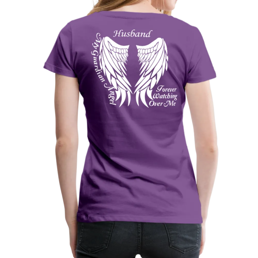 Husband Guardian Angel Women’s Premium T-Shirt (CK1607W)
