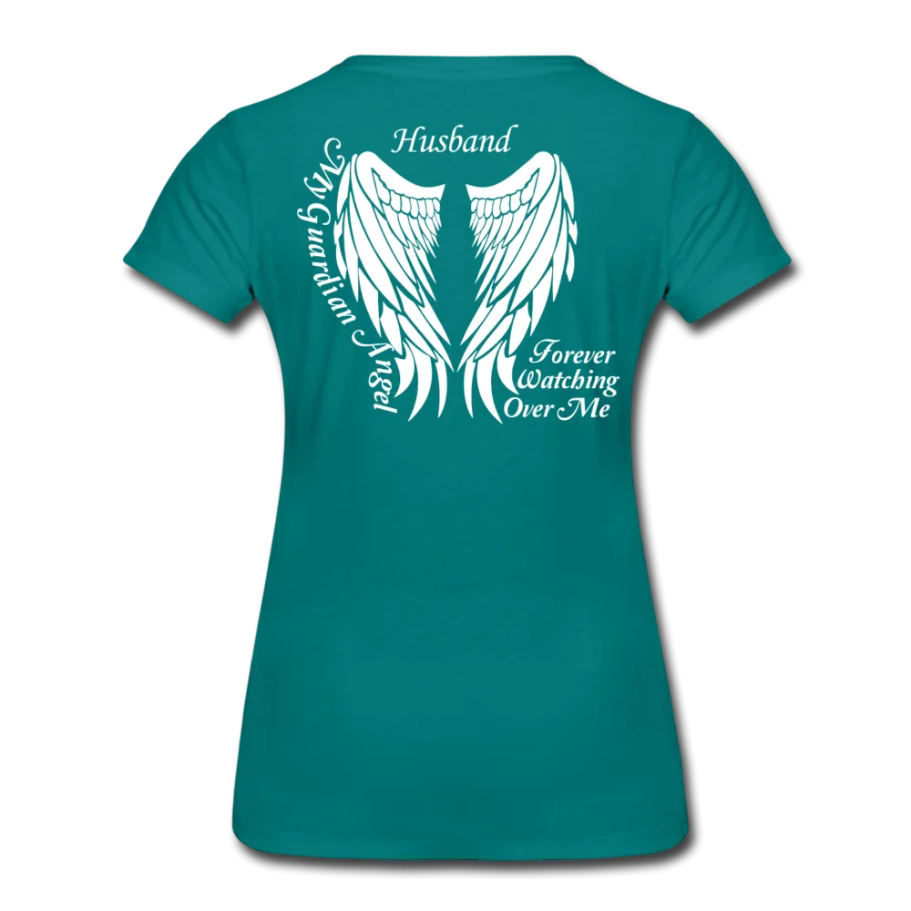 Husband Guardian Angel Women’s Premium T-Shirt (CK1607W)