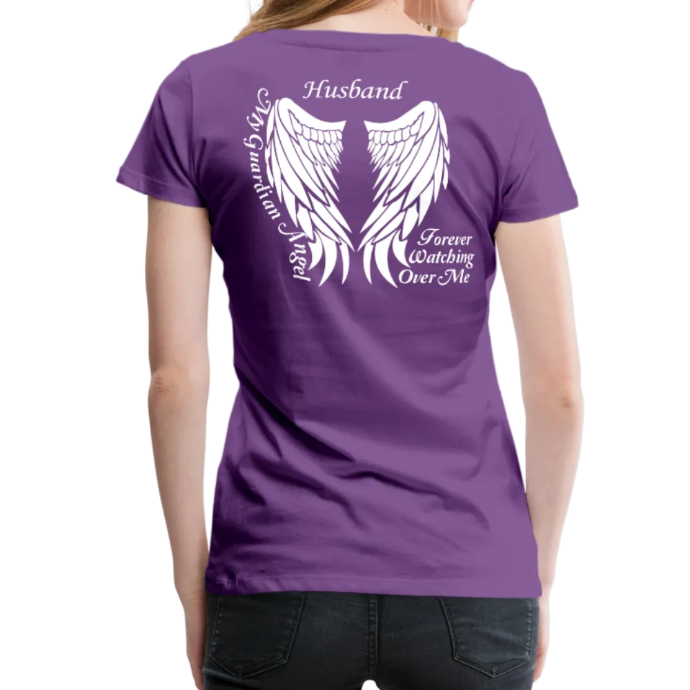 Husband Guardian Angel Women’s Premium T-Shirt (CK1607W)