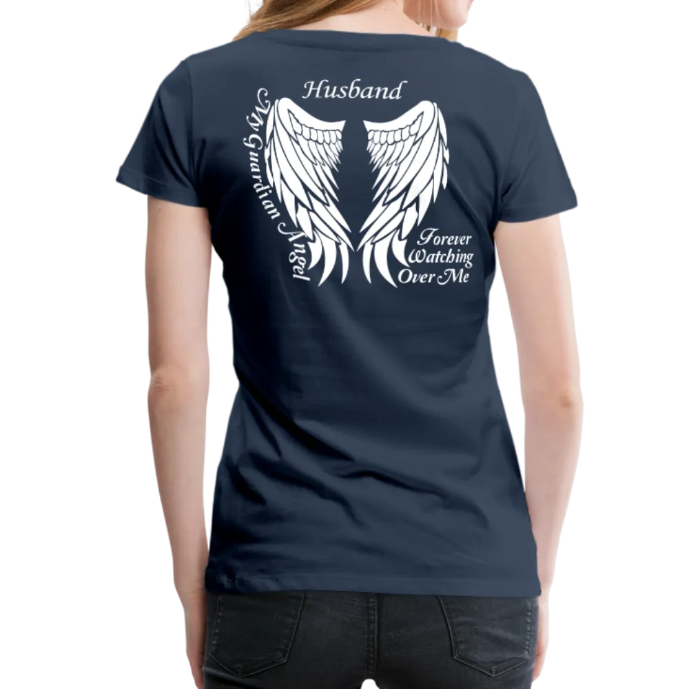 Husband Guardian Angel Women’s Premium T-Shirt (CK1607W)