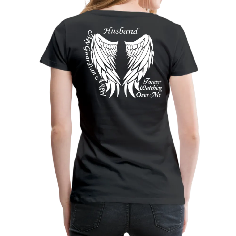 Husband Guardian Angel Women’s Premium T-Shirt (CK1607W)