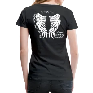 Husband Guardian Angel Women’s Premium T-Shirt (CK1607W)