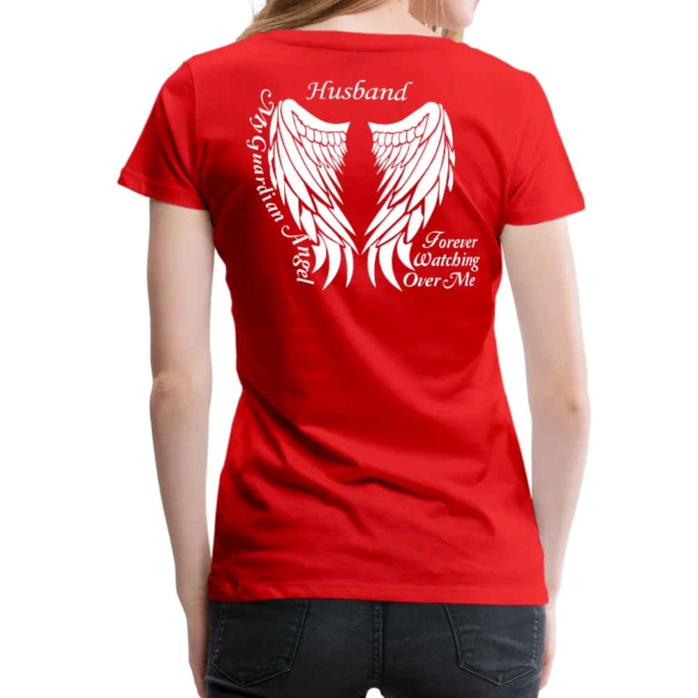 Husband Guardian Angel Women’s Premium T-Shirt (CK1607W)