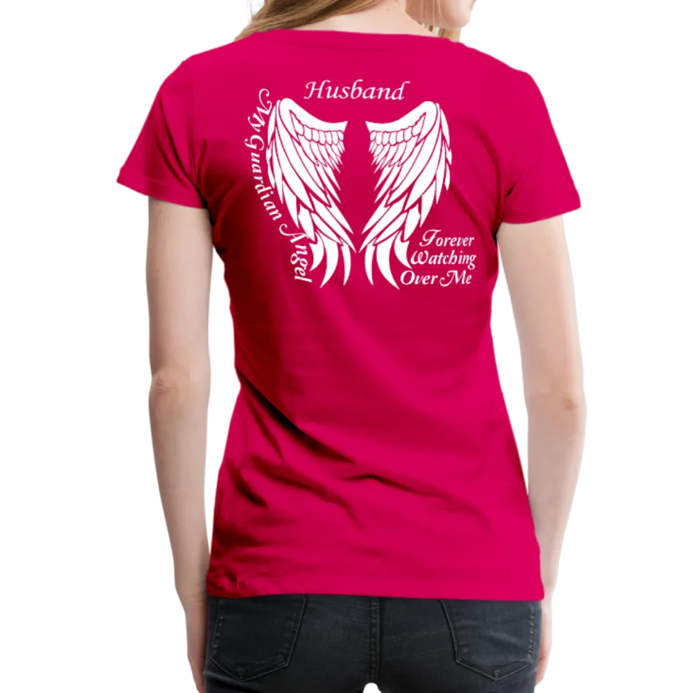 Husband Guardian Angel Women’s Premium T-Shirt (CK1607W)