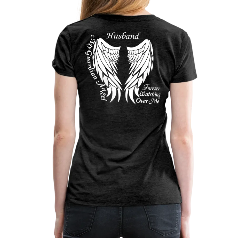 Husband Guardian Angel Women’s Premium T-Shirt (CK1607W)