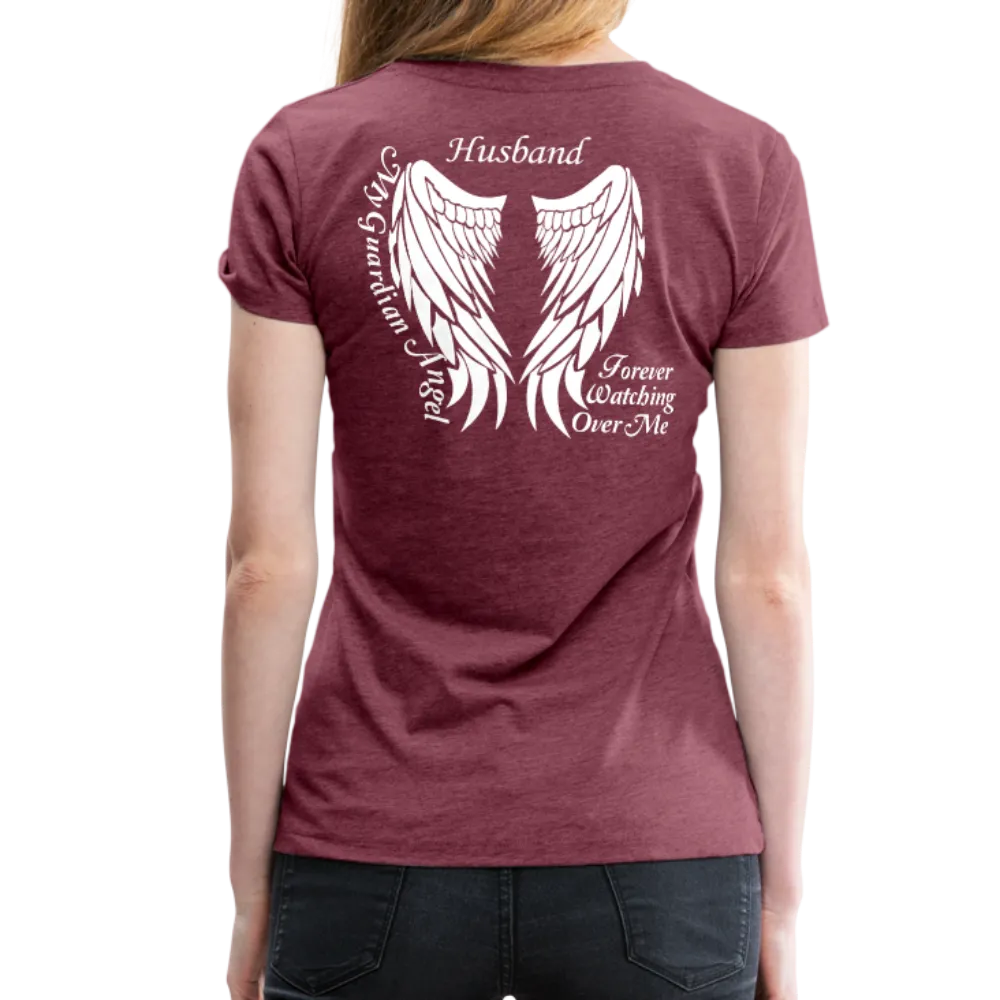 Husband Guardian Angel Women’s Premium T-Shirt (CK1607W)