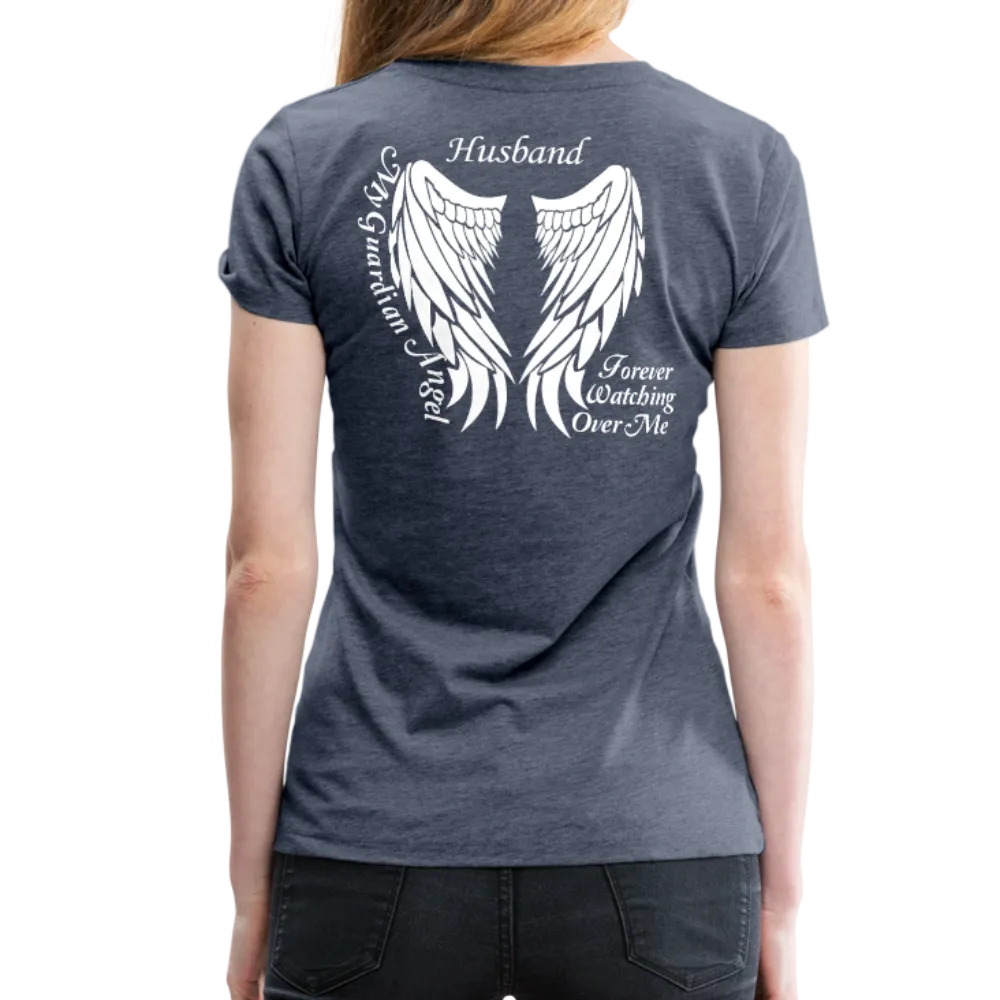 Husband Guardian Angel Women’s Premium T-Shirt (CK1607W)