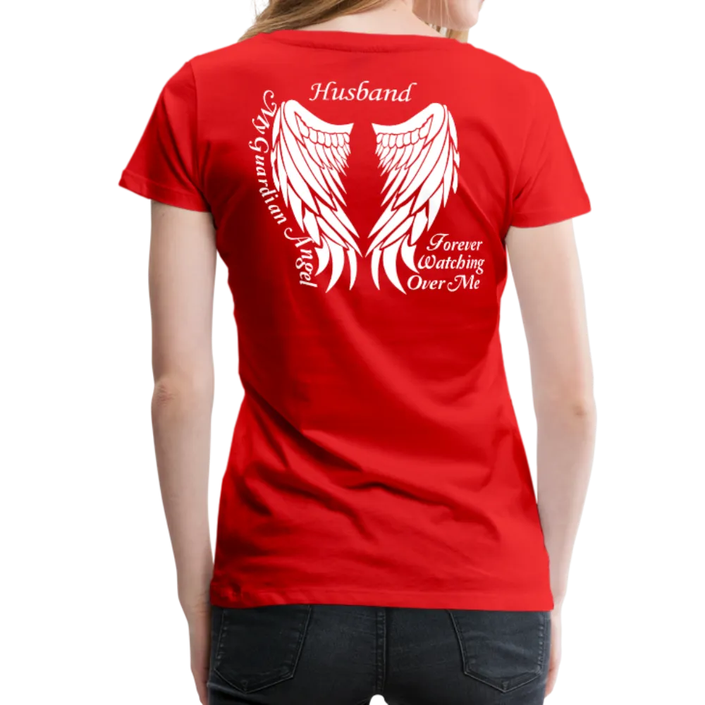 Husband Guardian Angel Women’s Premium T-Shirt (CK1607W)
