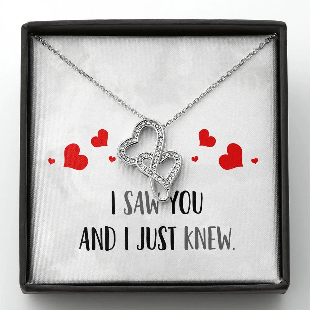 I Just Knew Double Hearts Necklace