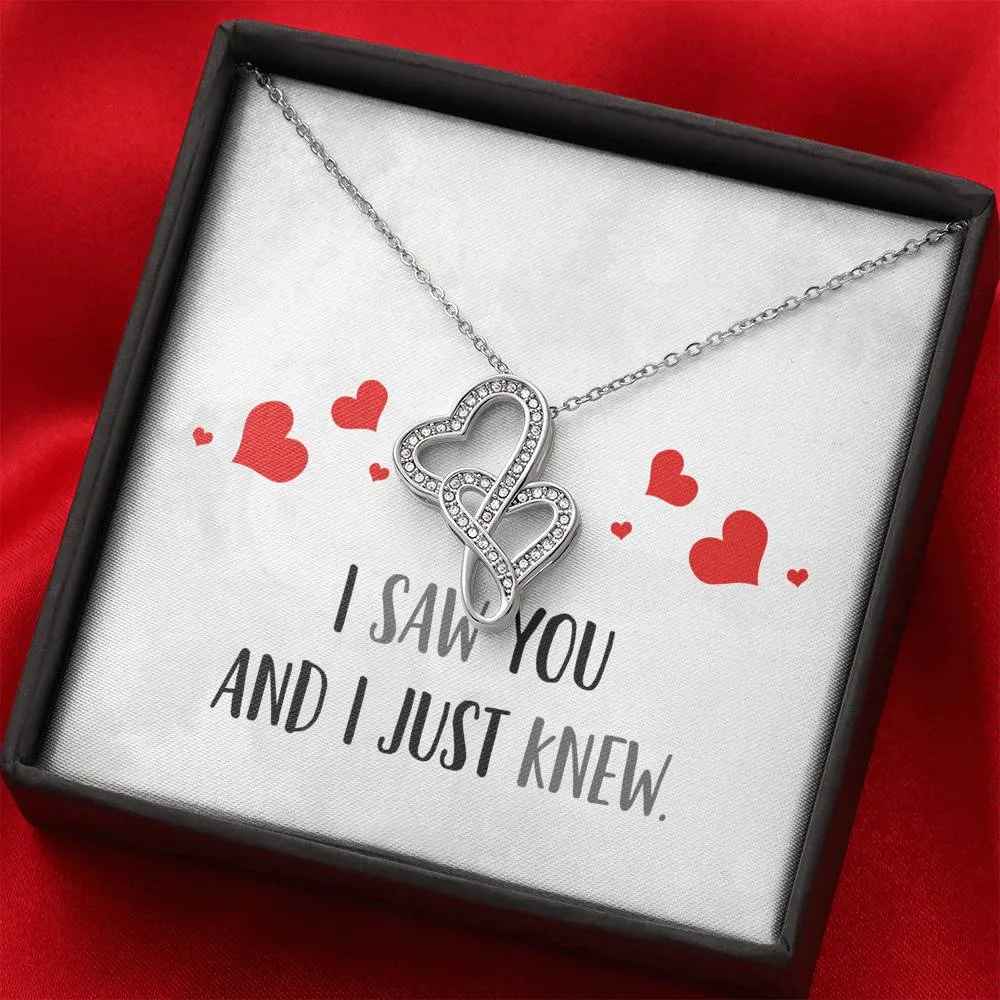 I Just Knew Double Hearts Necklace