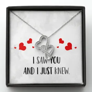 I Just Knew Double Hearts Necklace
