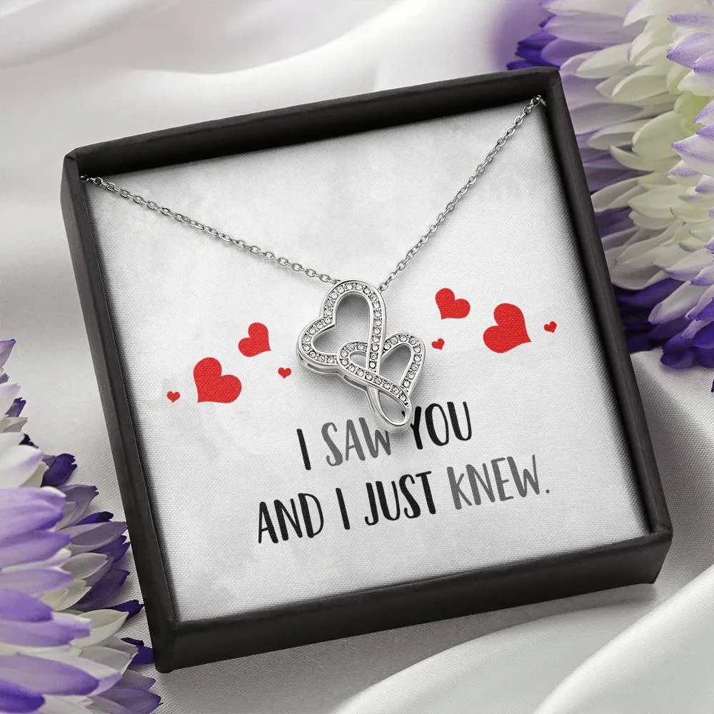 I Just Knew Double Hearts Necklace
