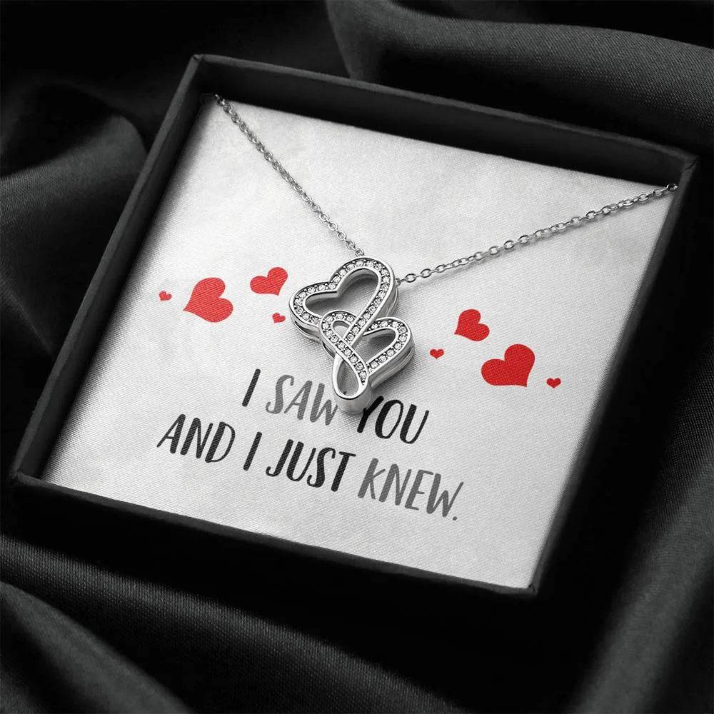 I Just Knew Double Hearts Necklace