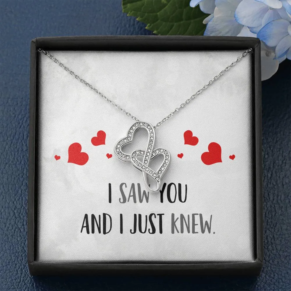 I Just Knew Double Hearts Necklace