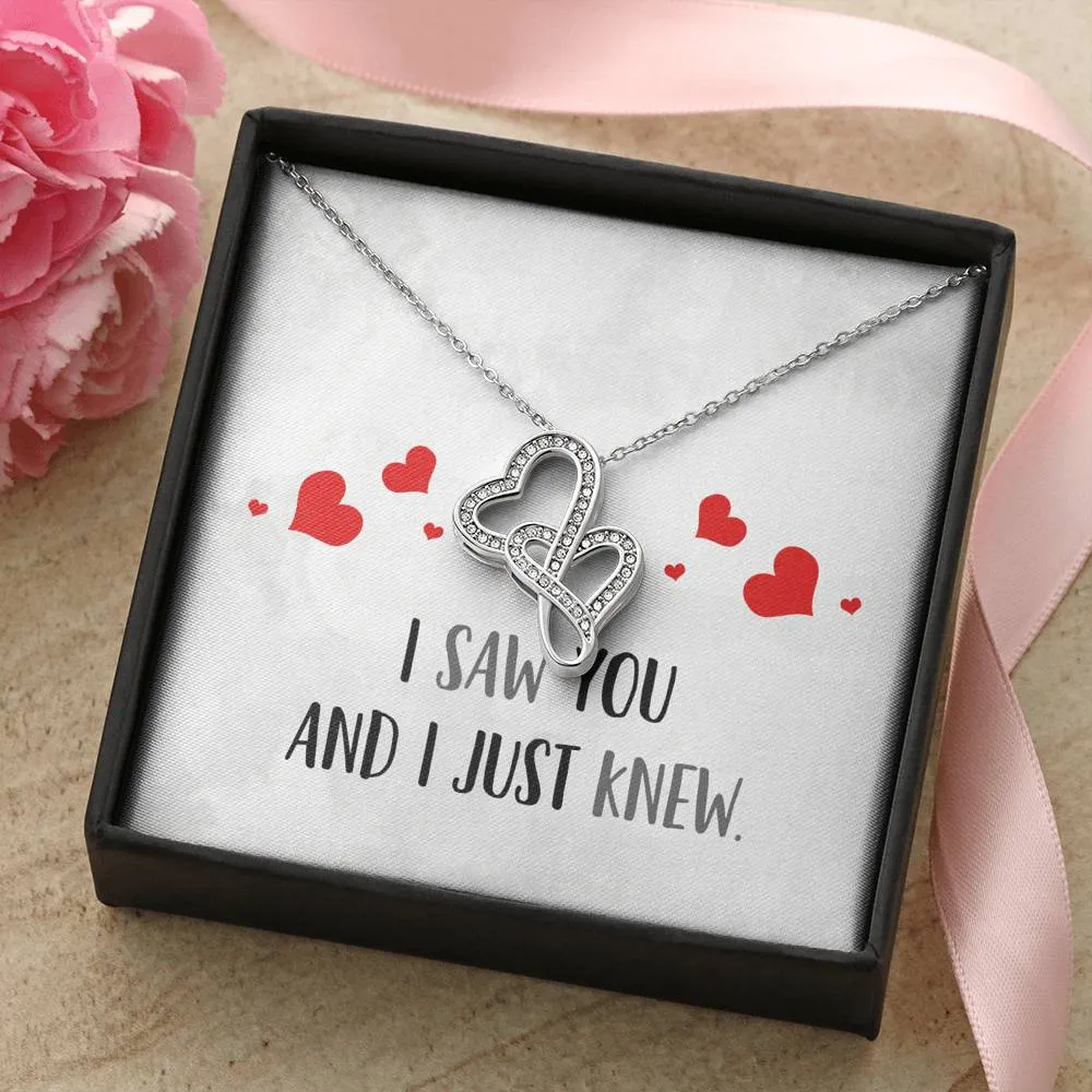 I Just Knew Double Hearts Necklace
