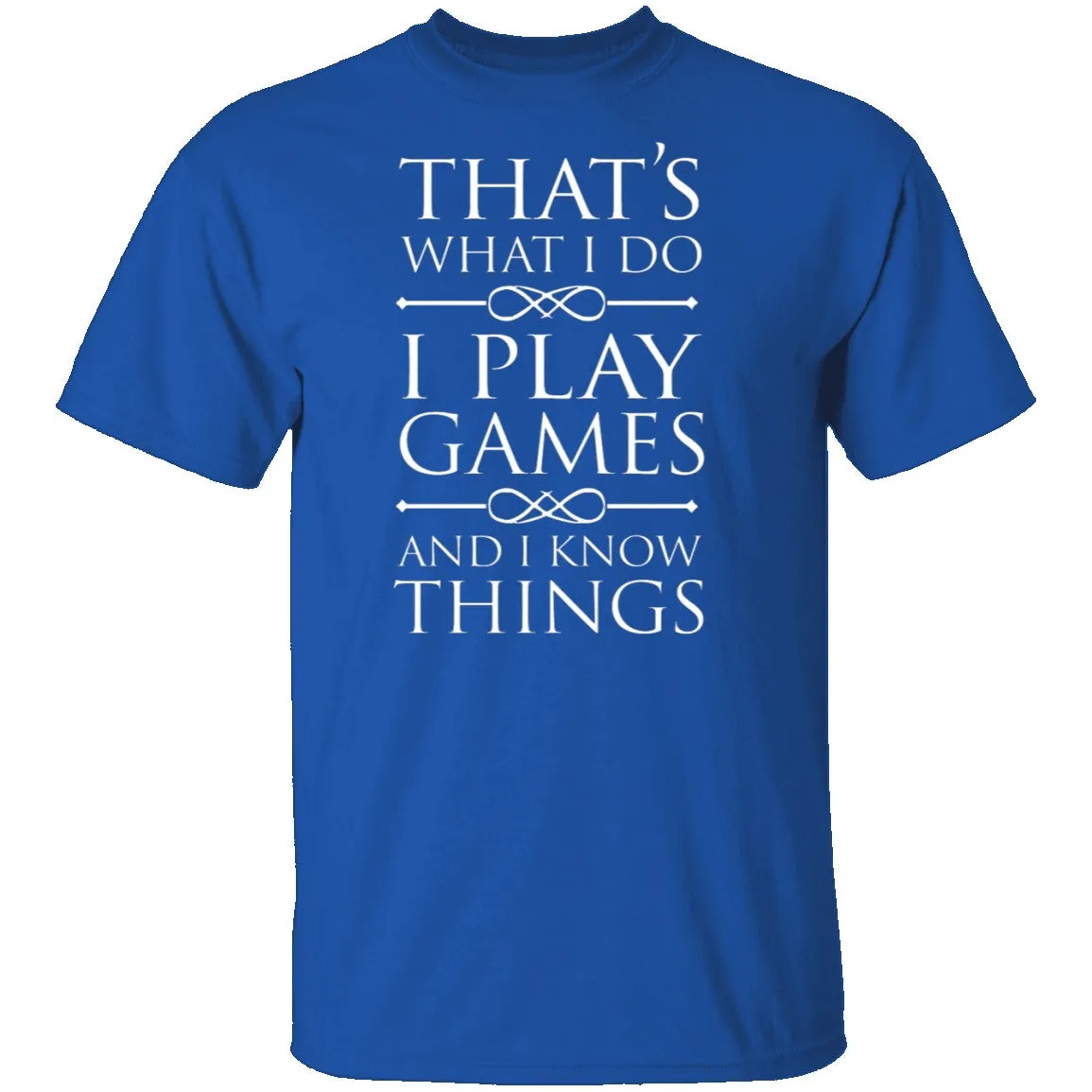 I Play Games and I Know Things T-Shirt