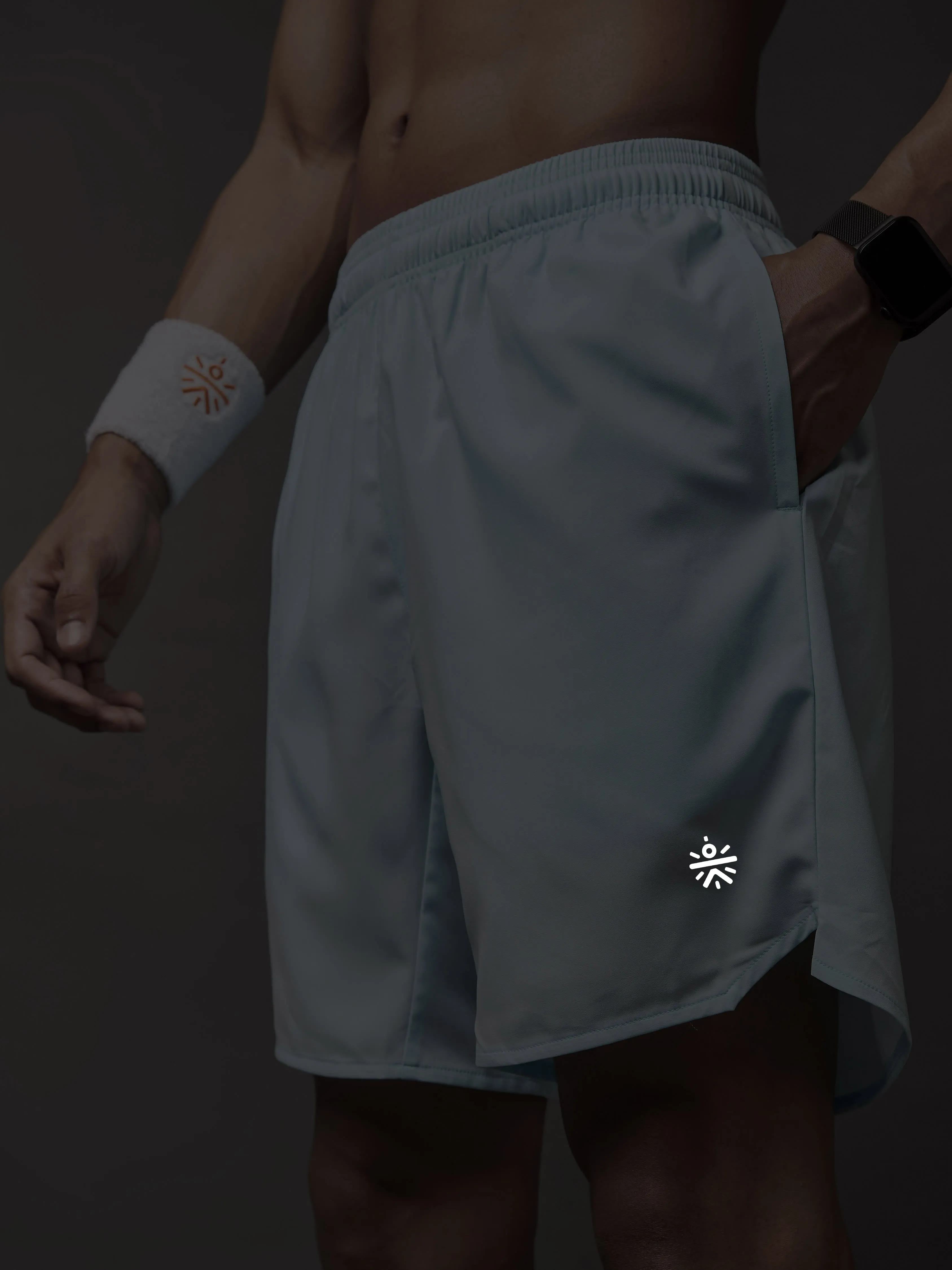 Iconic Blue Running Shorts