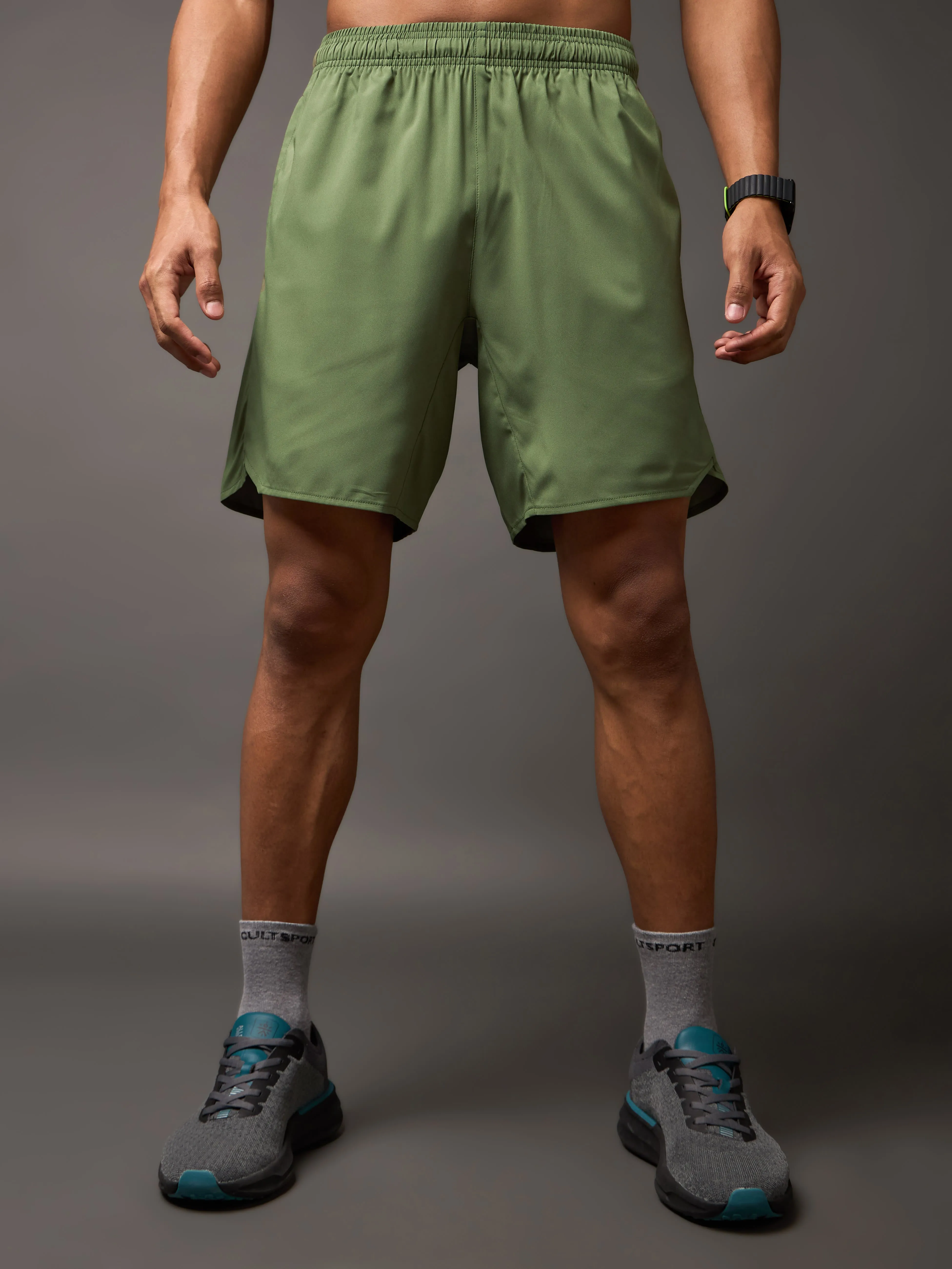 Iconic Olive Running Shorts