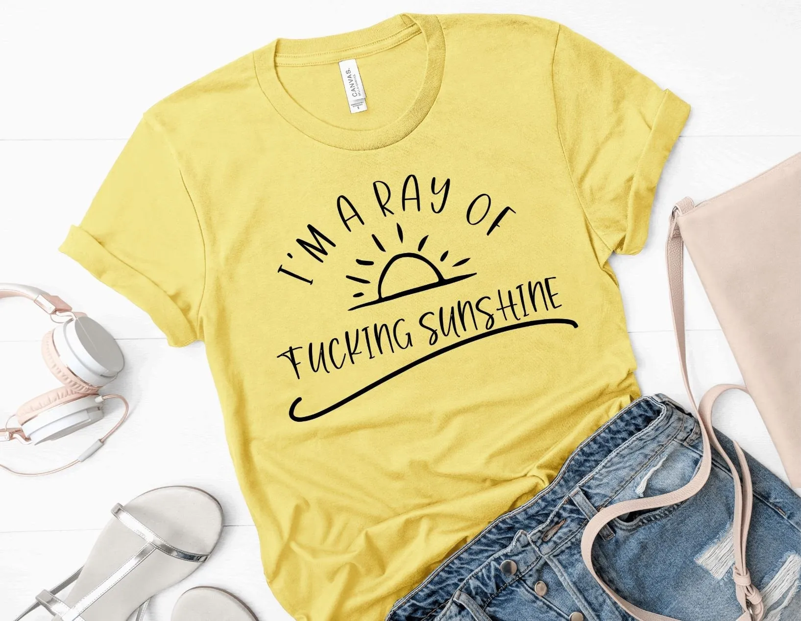 I'm a ray of f**king Sunshine (Bella   Canvas) T-shirt