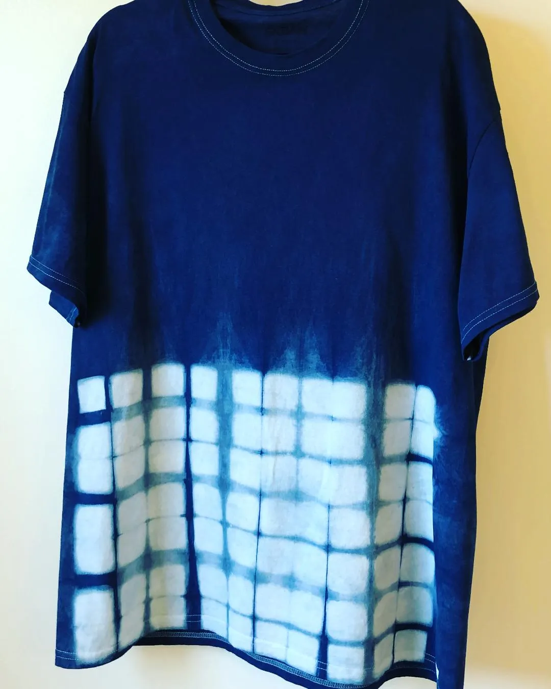 Indigo Shibori Short Sleeve Men T-Shirts