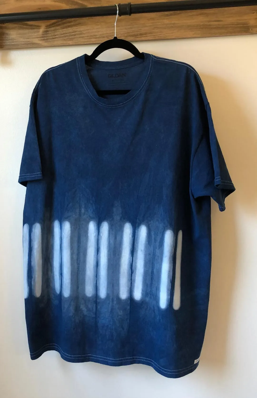Indigo Shibori Short Sleeve Men T-Shirts