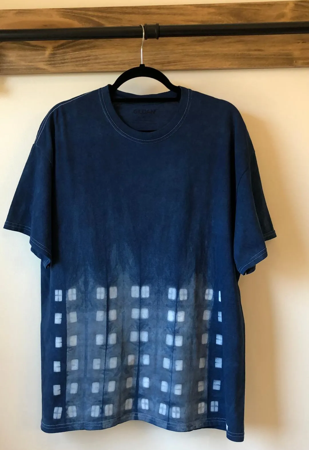 Indigo Shibori Short Sleeve Men T-Shirts