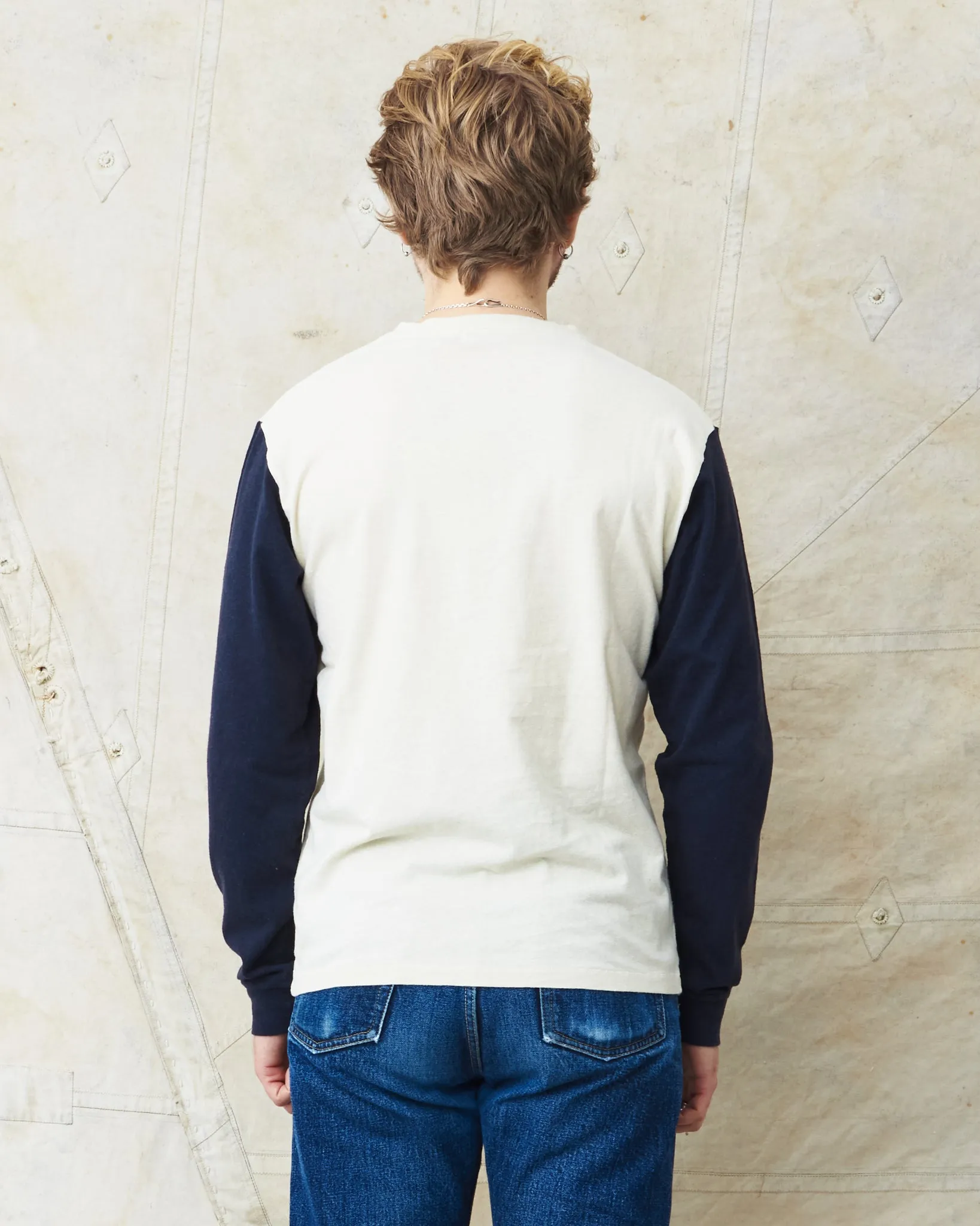 Indigofera Dale Sweater Vintage White / Marshall Black