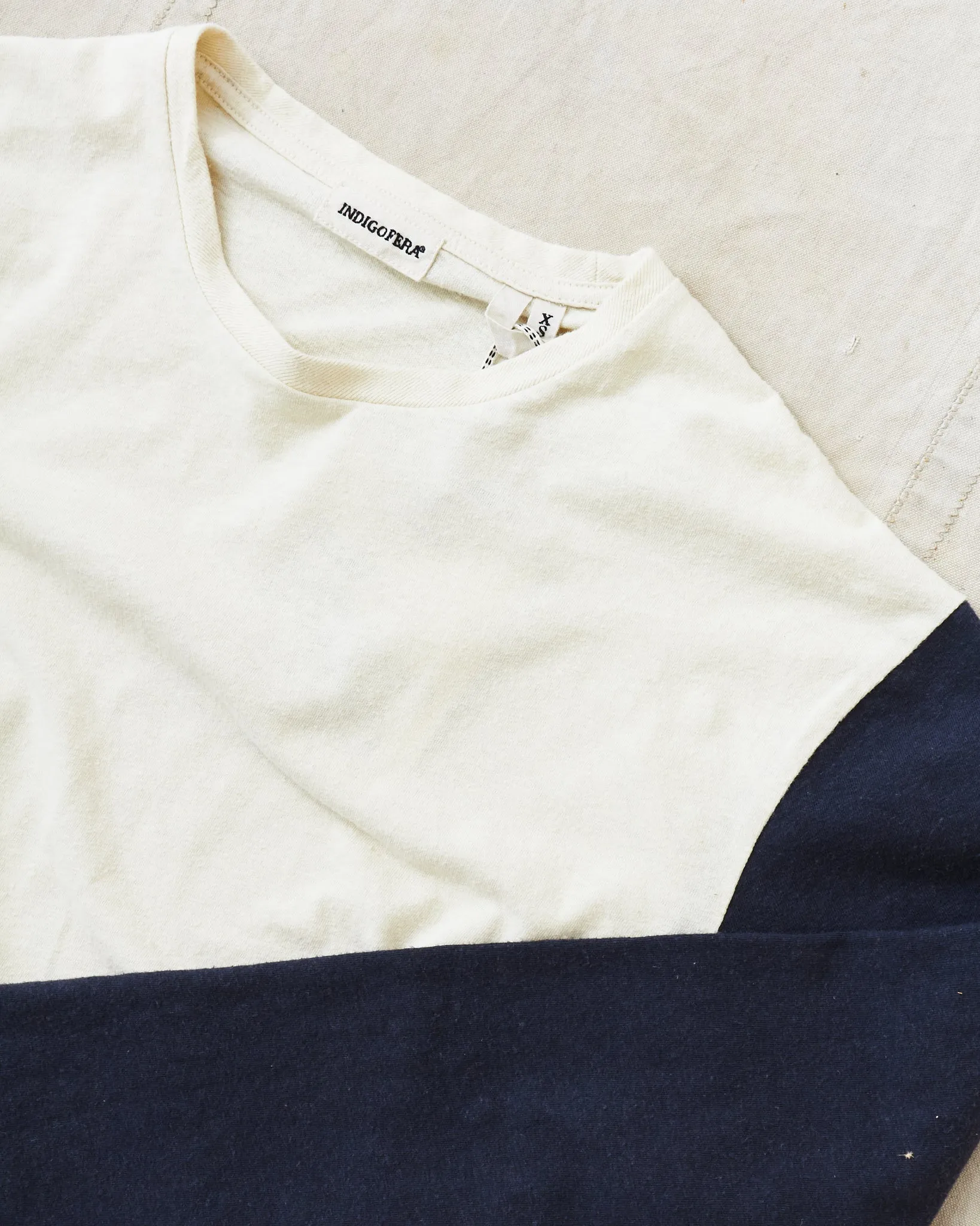 Indigofera Dale Sweater Vintage White / Marshall Black