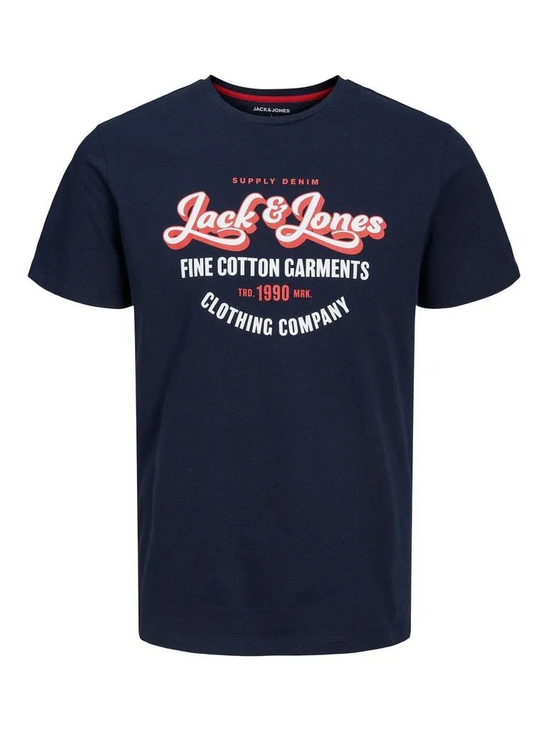 Jack & Jones Men's Plus Size Short Sleeves T-Shirt Size 1XL to 6XL, Multicolours