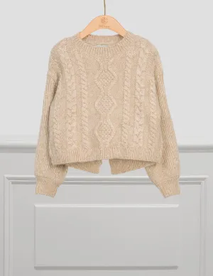 Jacquard Sweater in Oatmeal