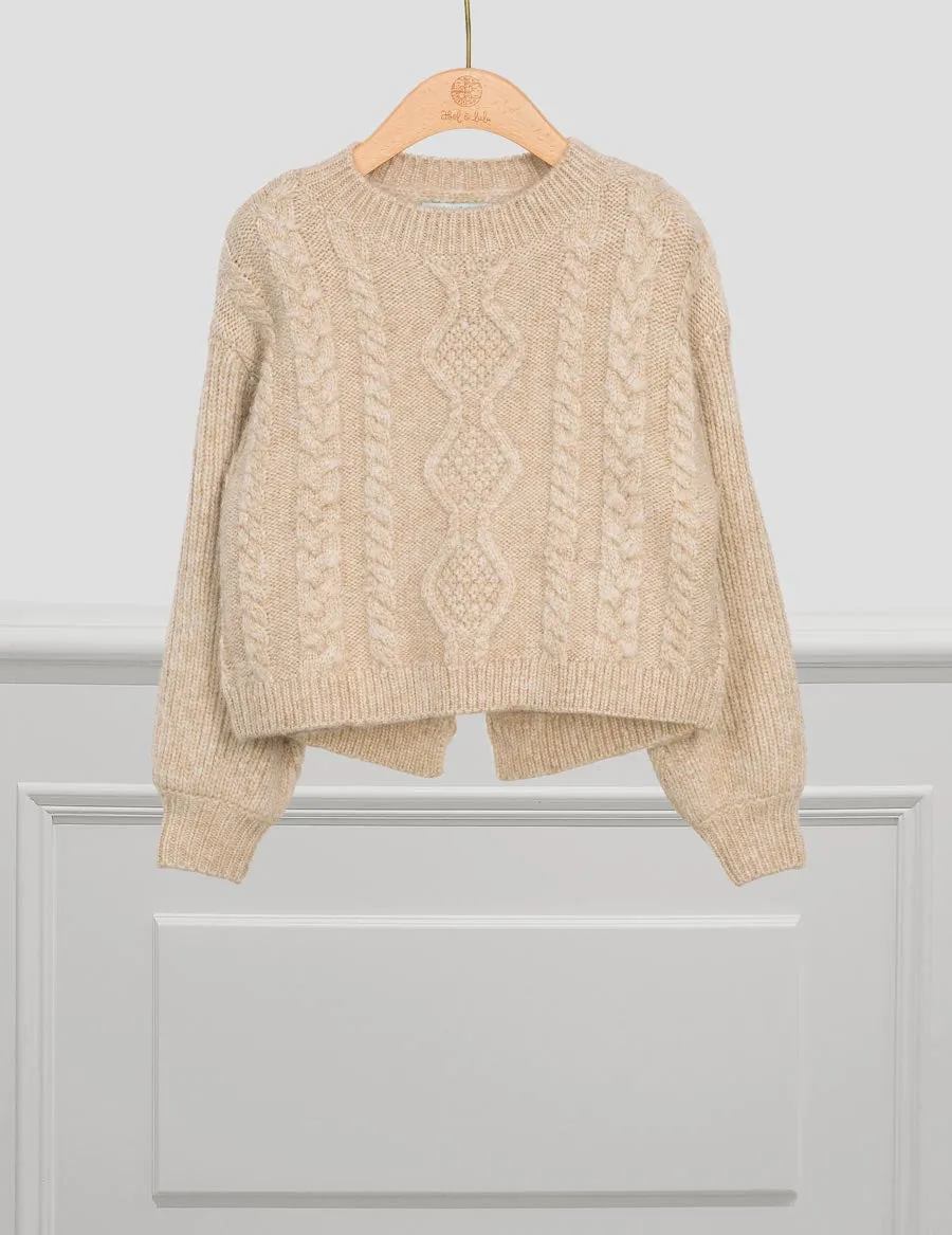 Jacquard Sweater in Oatmeal