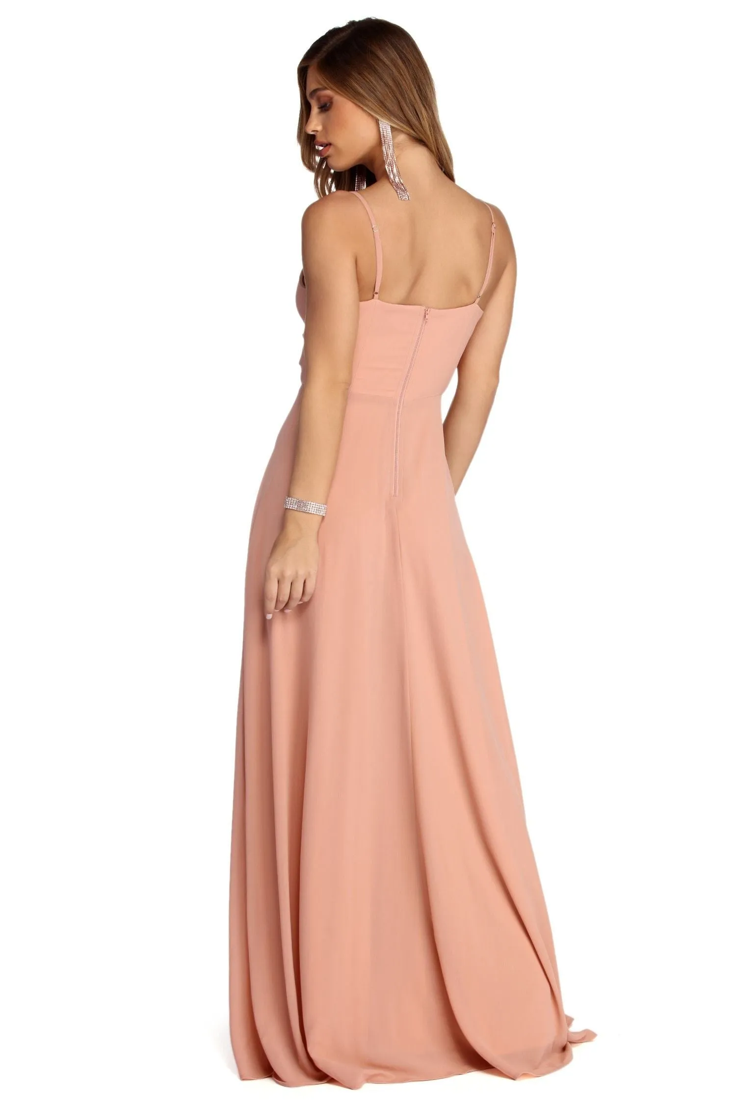 Julissa Formal Sleeveless Chiffon Dress
