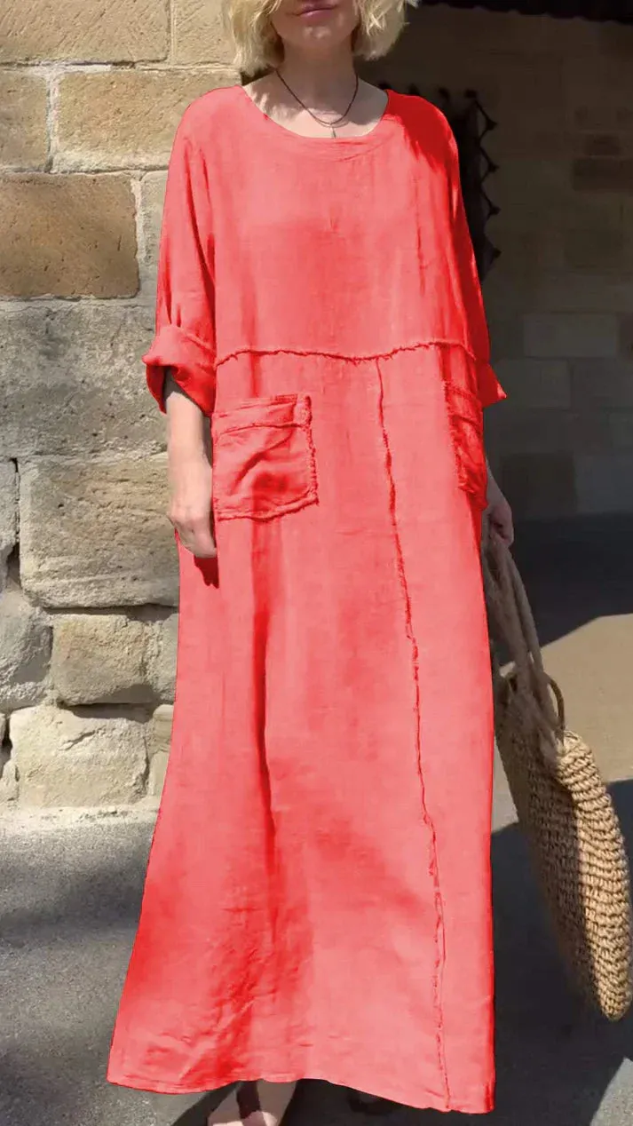 JULYA - LIGHTWEIGHT LONG-SLEEVE DRESS