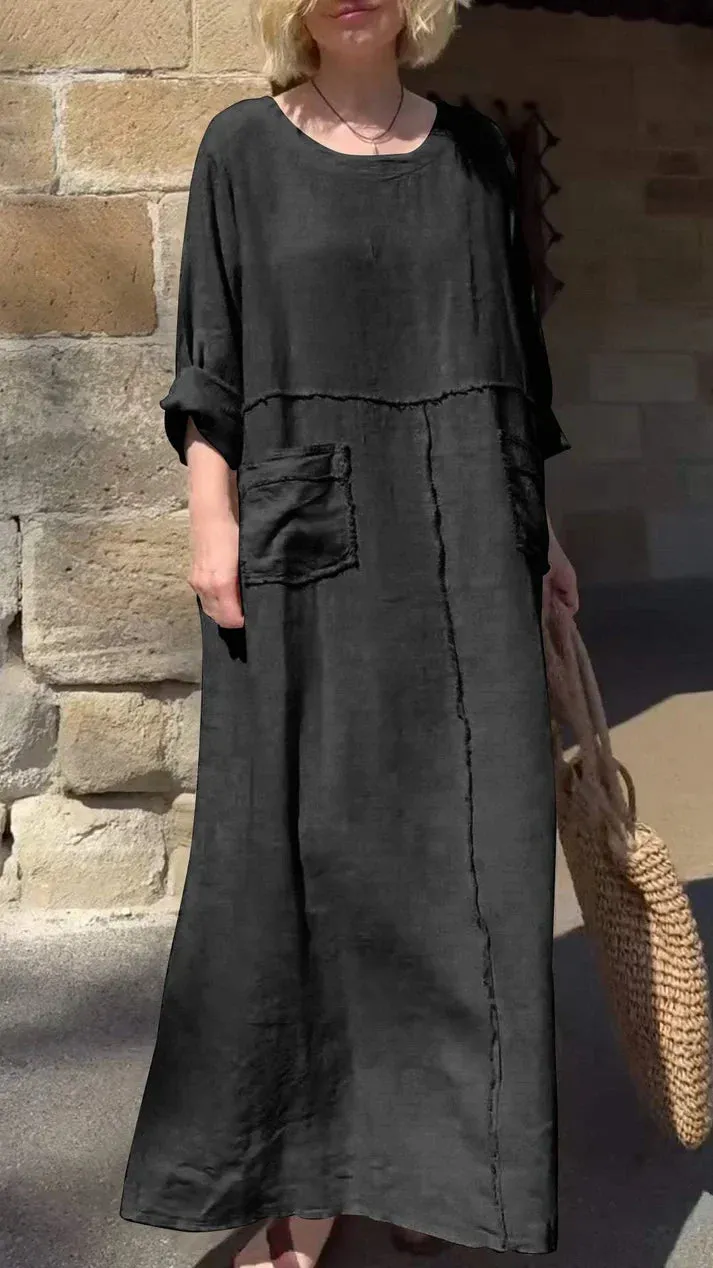 JULYA - LIGHTWEIGHT LONG-SLEEVE DRESS
