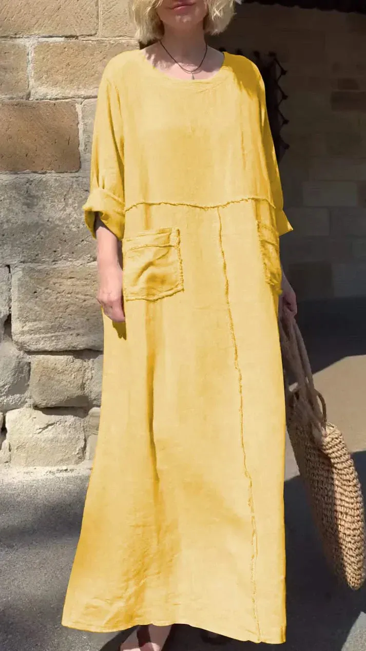 JULYA - LIGHTWEIGHT LONG-SLEEVE DRESS