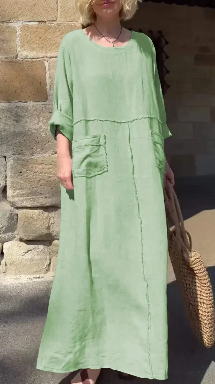 JULYA - LIGHTWEIGHT LONG-SLEEVE DRESS