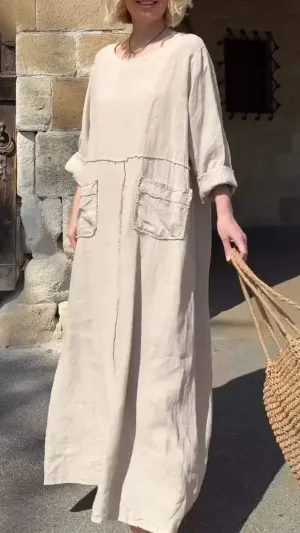 JULYA - LIGHTWEIGHT LONG-SLEEVE DRESS