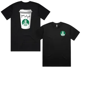 Jump Out Girl Coffee Cup Tee