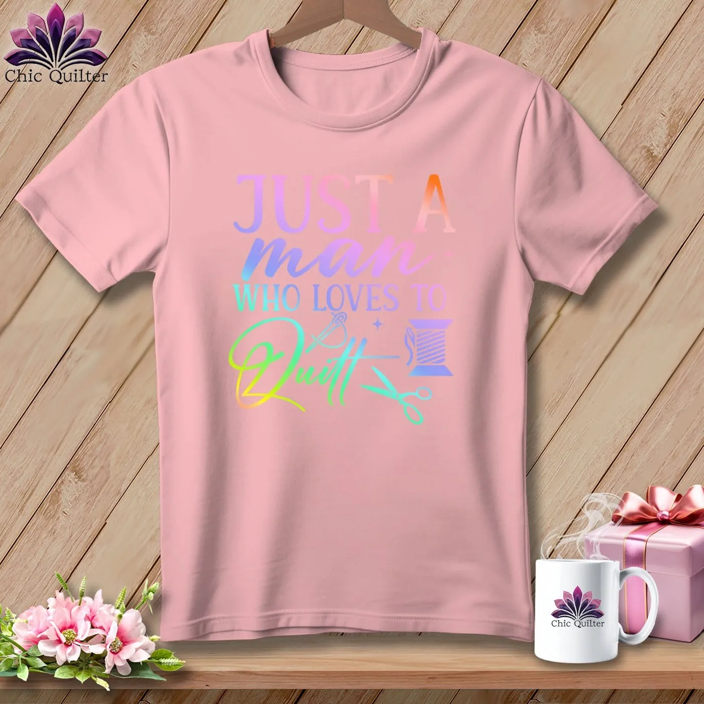 Just a Man Who Loves to Quilt ~ Relaxed Fit Tee