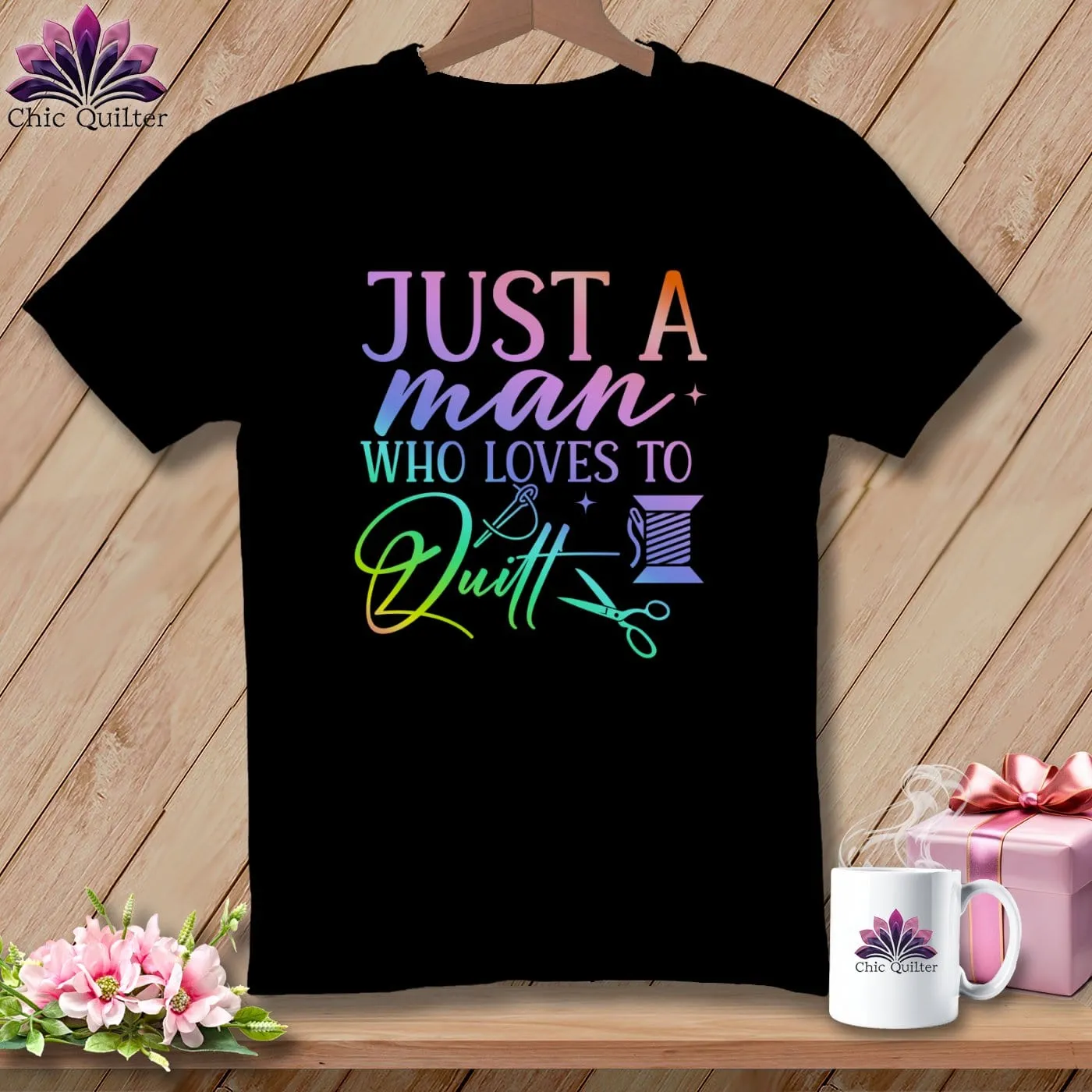 Just a Man Who Loves to Quilt ~ Relaxed Fit Tee