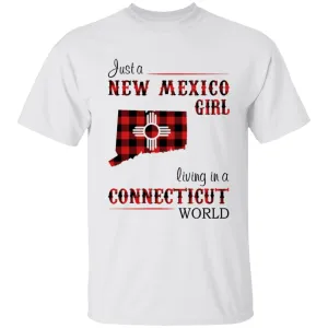 Just A New Mexico Girl Living In A Connecticut World T-shirt