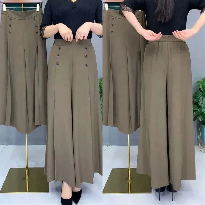 Kameya - Elegant Buttoned Pants for Women
