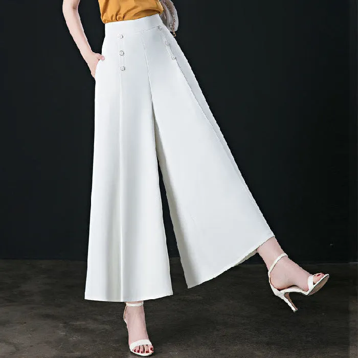 Kameya - Elegant Buttoned Pants for Women