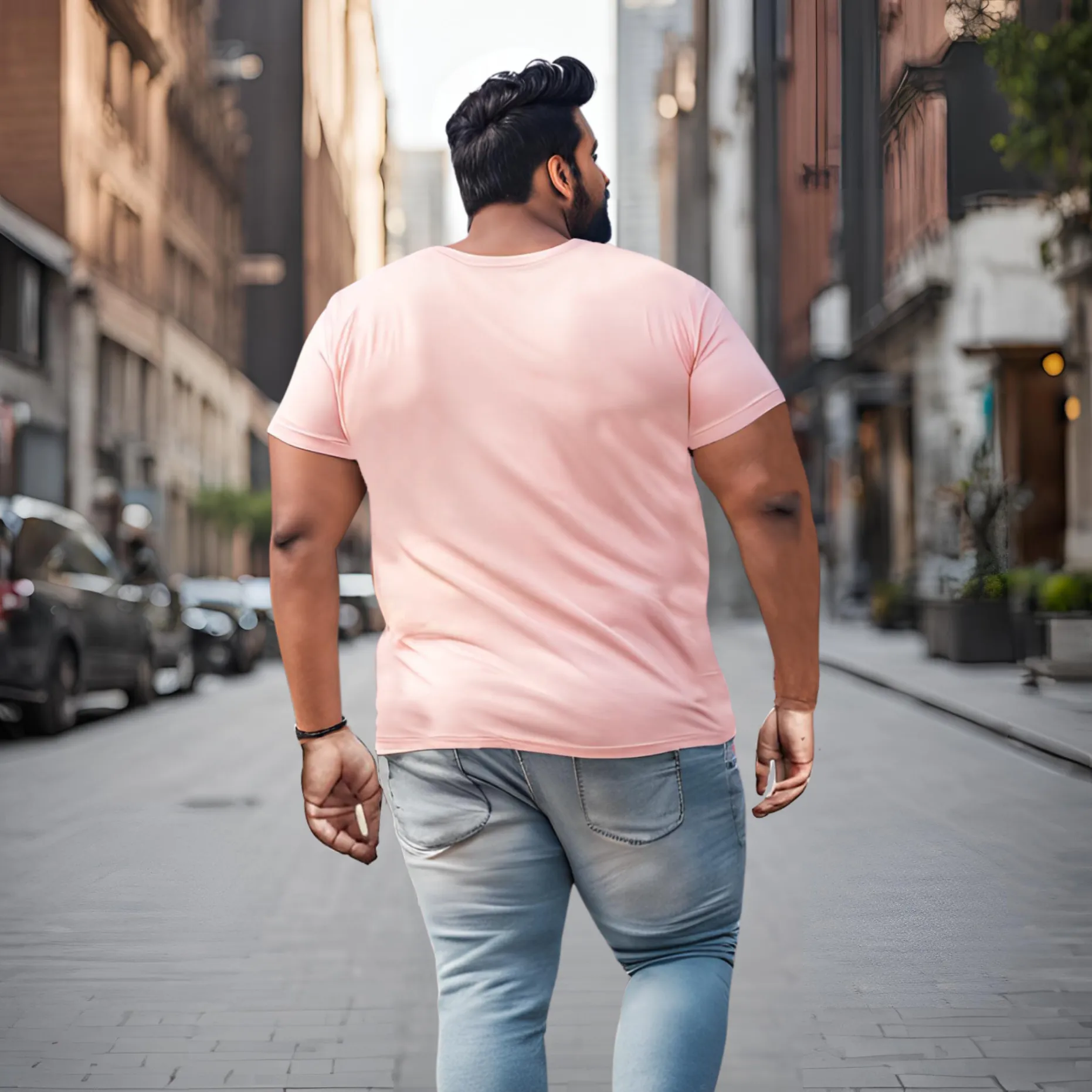 KART BLACK Men's Plus Size Dope Printed T-Shirts