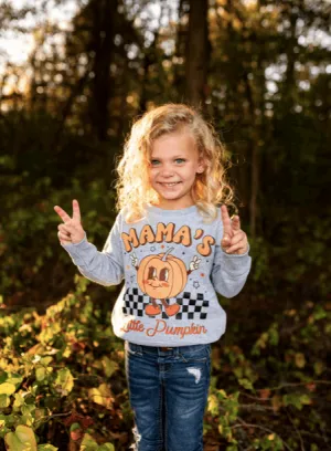 Kids Mama's Lil Pumpkin Fall Shirt