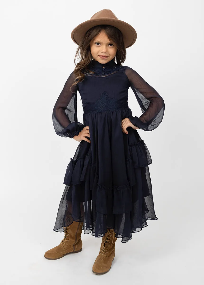 Kimaya Dress in Midnight Blue