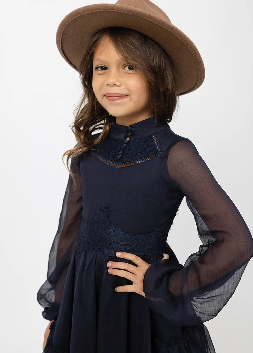 Kimaya Dress in Midnight Blue