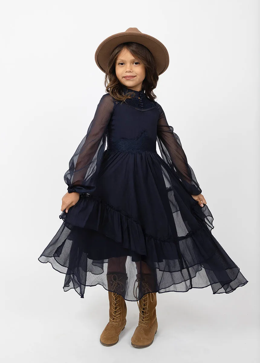 Kimaya Dress in Midnight Blue