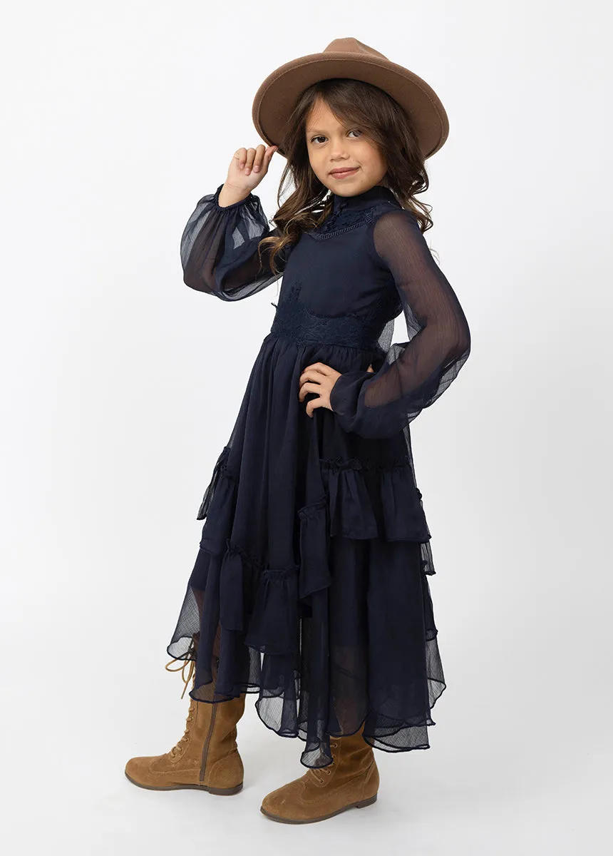 Kimaya Dress in Midnight Blue
