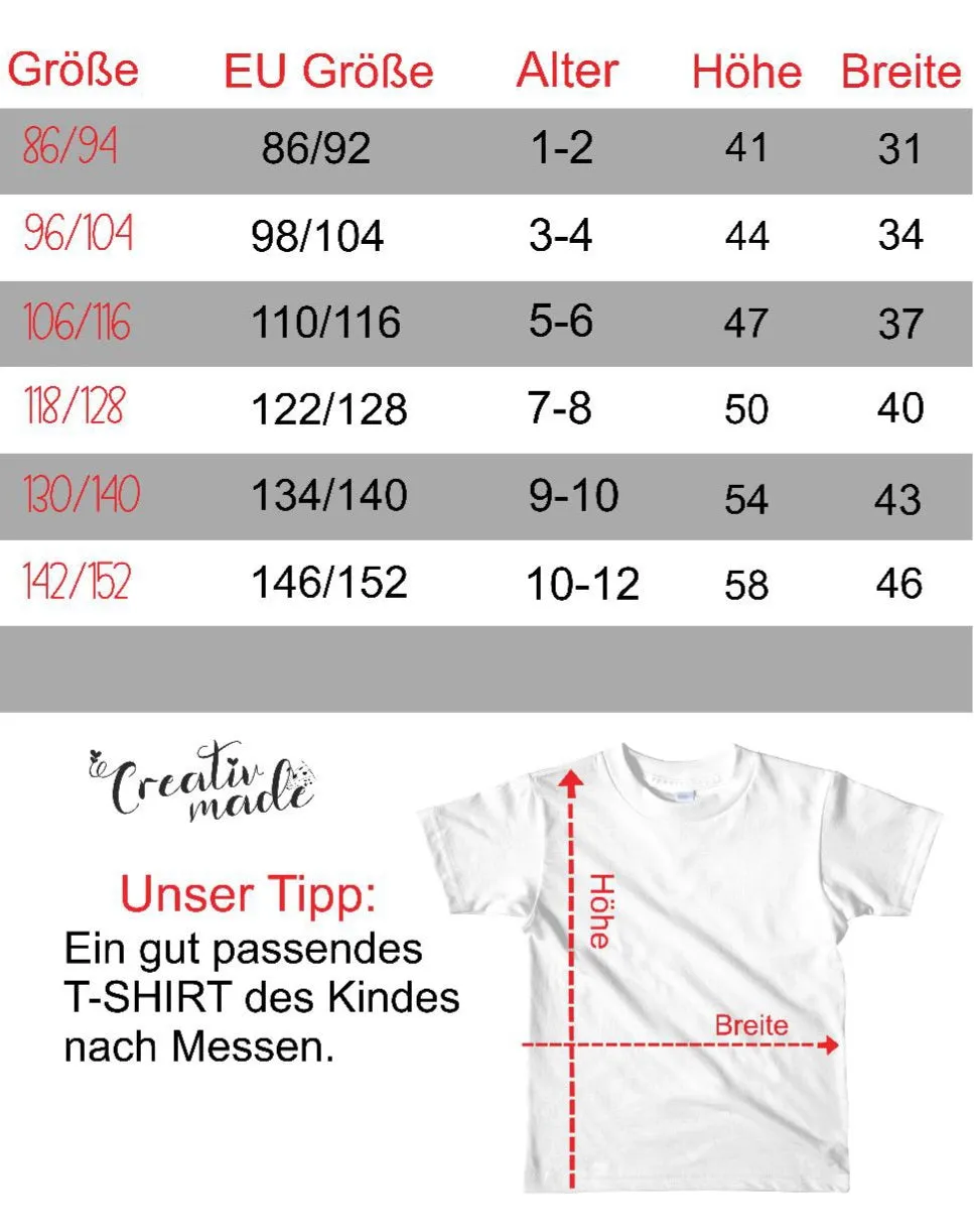 Kinder T-Shirt Einhorn personalisiert mit Name Mädchen